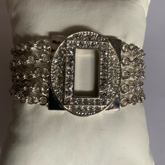 Magnetic Silver Tone Bracelet - Picture 6 of 11